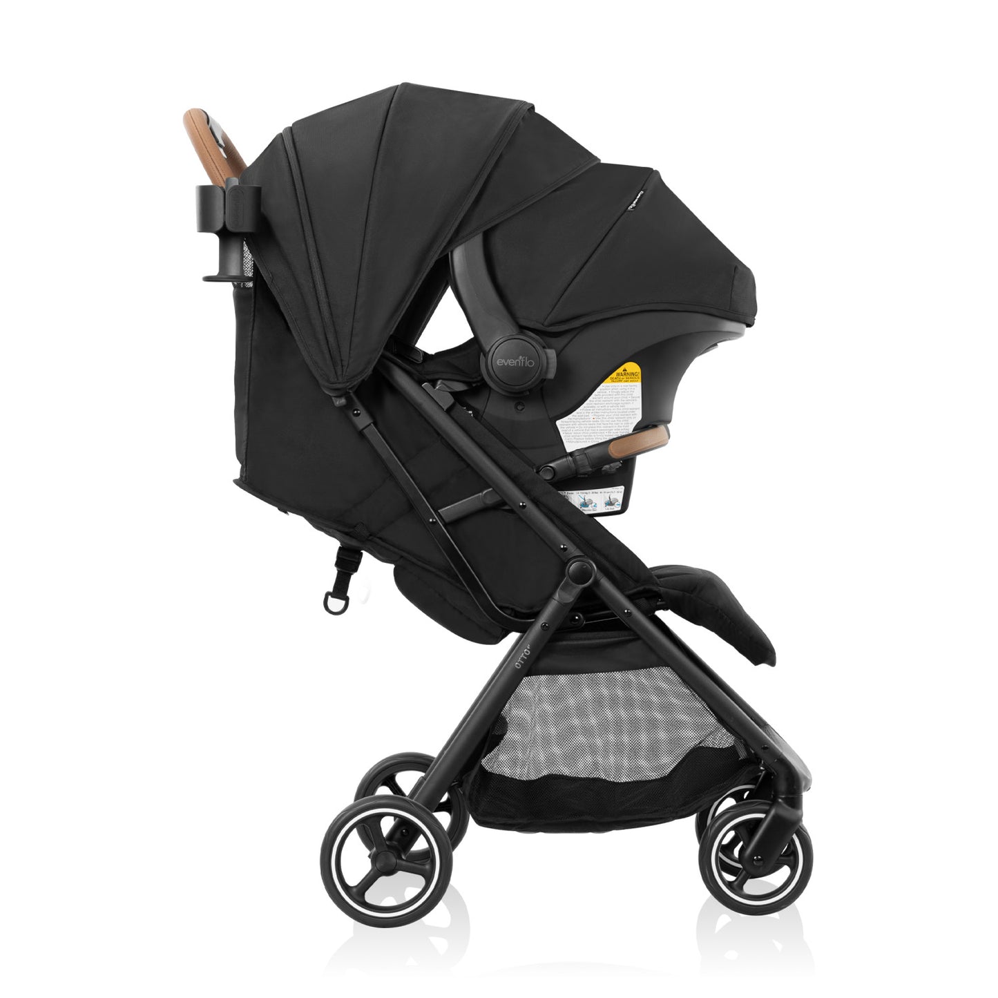 Evenflo - Otto+ Travel System With Litemax Car Seat - Chia Black