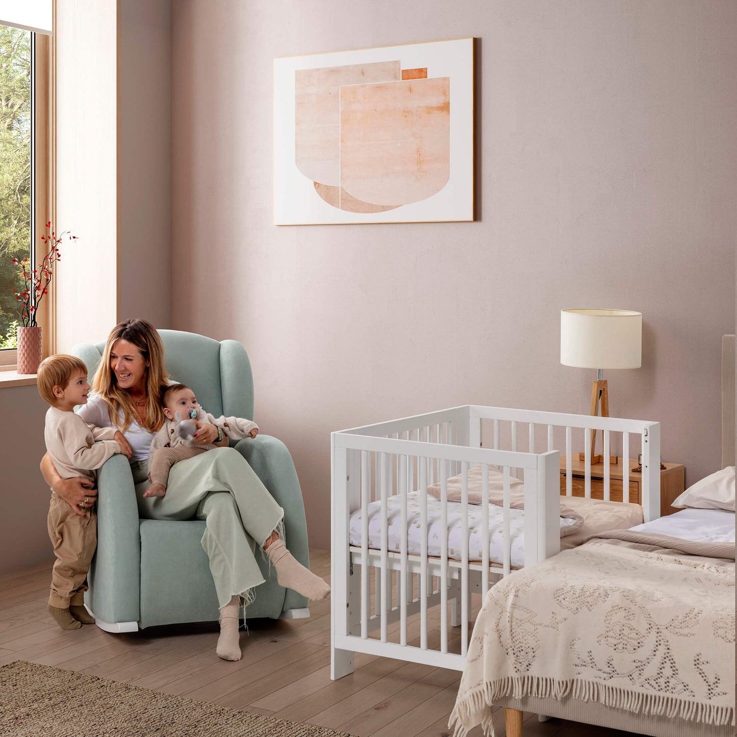 MICUNA - CONVERBABY COT WHITE 140X70