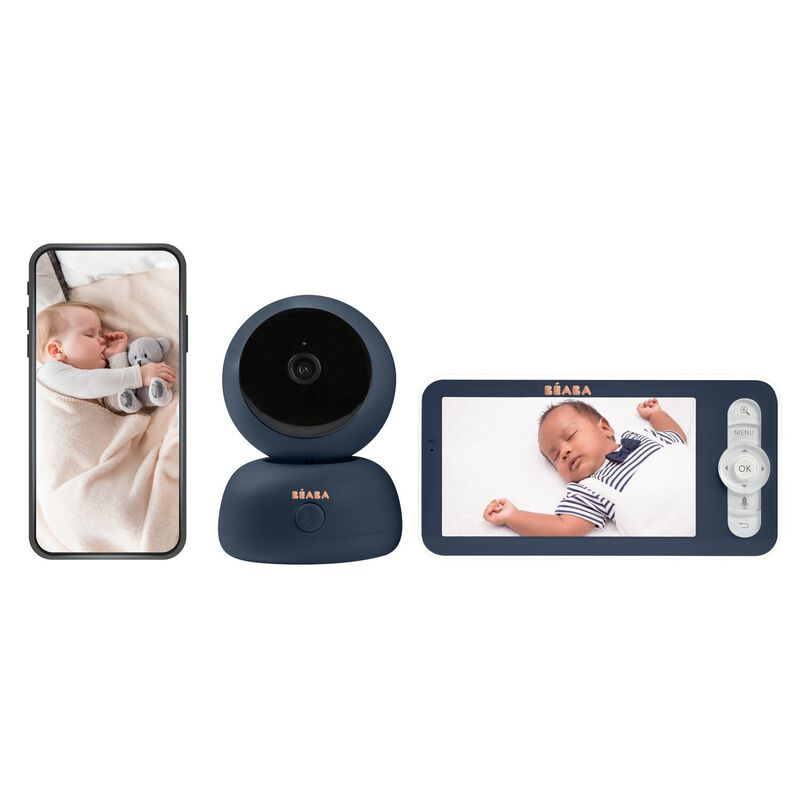 Beaba - Baby 2T Video Baby Monitor Zen Premium Night Blue