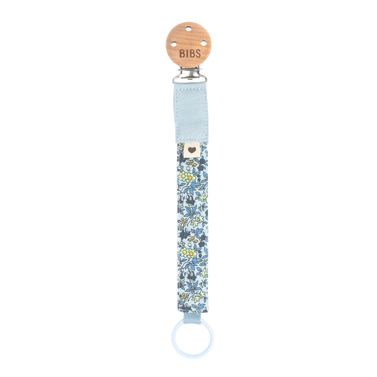 BIBS x Liberty Pacifier Clip - Chamomile Lawn Baby Blue