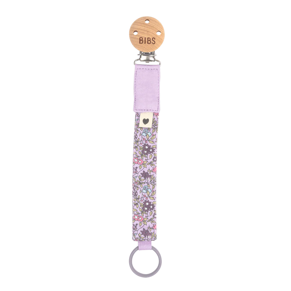 BIBS - Liberty Pacifier Clip Chamomile Lawn Violet Sky