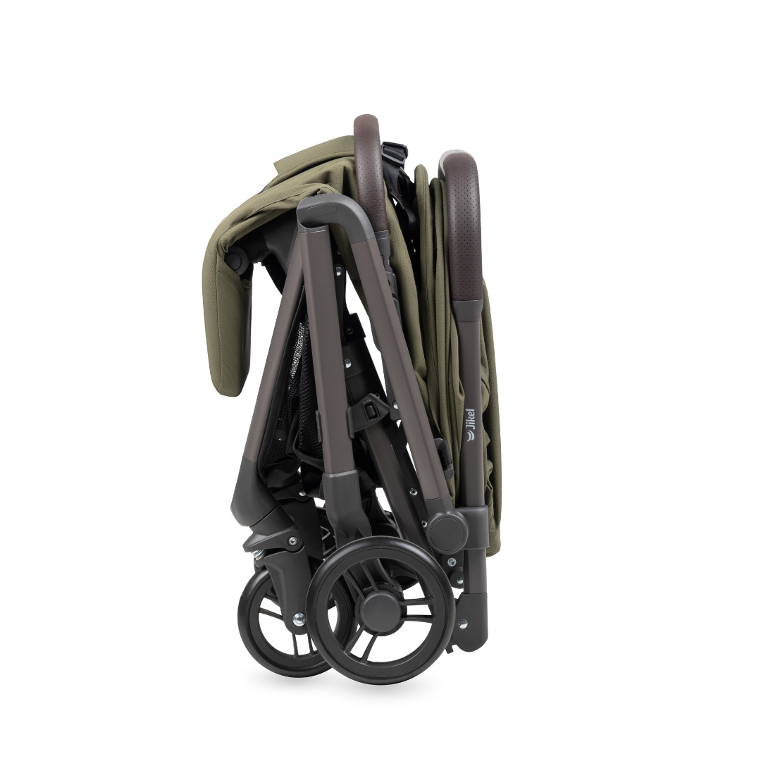 Jikel - Nomad Auto-Fold Compact Stroller - Olive Green