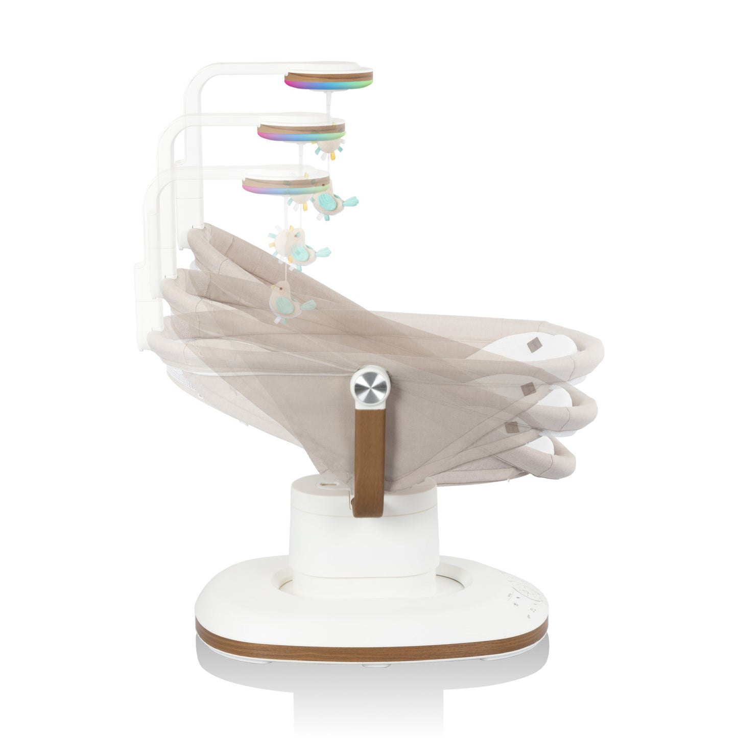 Evenflo - Elara 2-In-1 Smart Motion Swing & Soothing Nest - Coastal Coffee