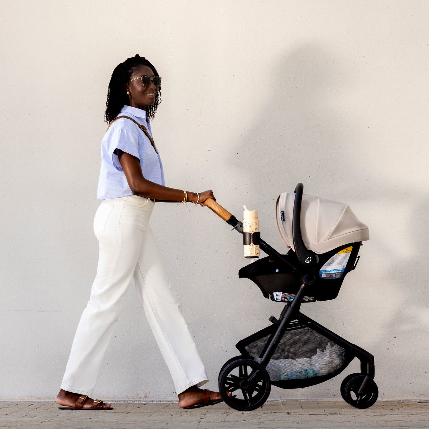 Evenflo - Pivot NXT Travel System With Litemax NXT Car Seat - Latte Tan