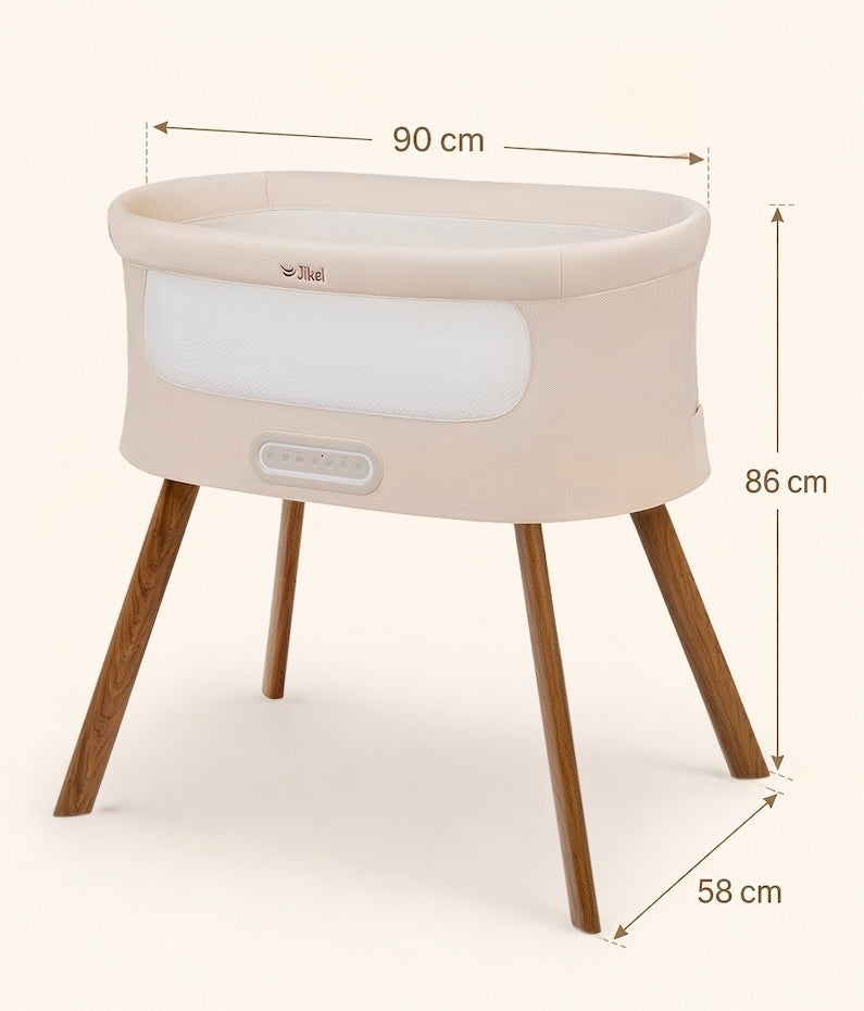 Jikel - Calmio Smart Bassinet Crib – Vanilla Cream