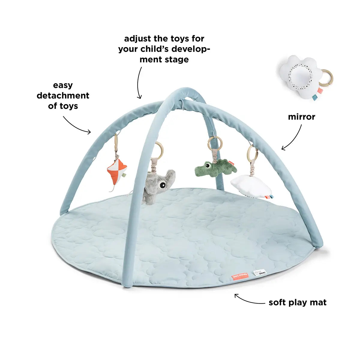 Done By Deer - Activity Play Mat Playground Blue