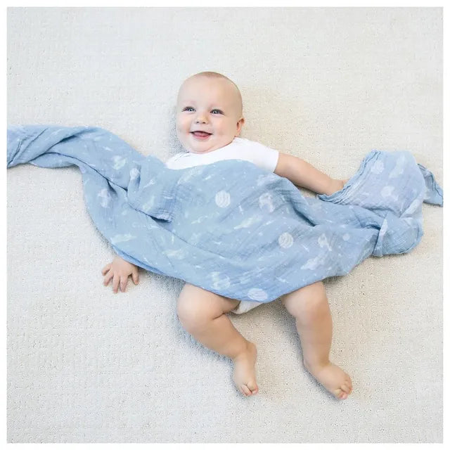 Aden + Anais - Essentials Muslin 4 Pack Swaddle Blanket Space Explorers