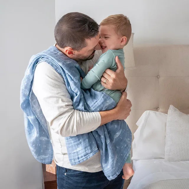 Aden + Anais - Large Swaddles - 4 Pack - Organic Cotton Muslin - Oceanic