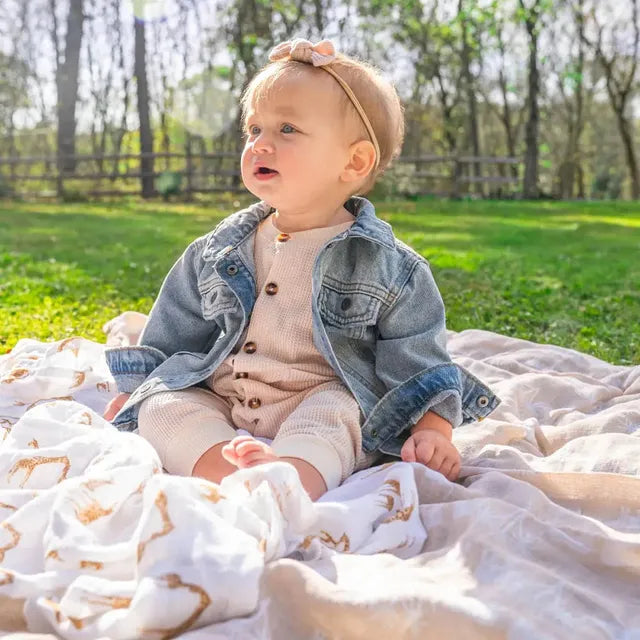 Aden + Anais - Large Swaddles - 4 Pack - Organic Cotton Muslin - Safari Dream