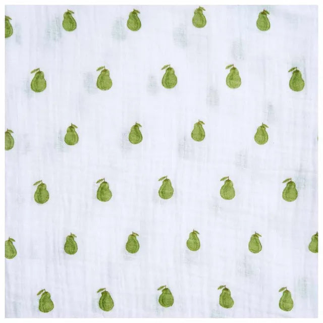 Aden + Anais - Organic Cotton Muslin Swaddles - Fresh Fruit - 4 Pcs - Large