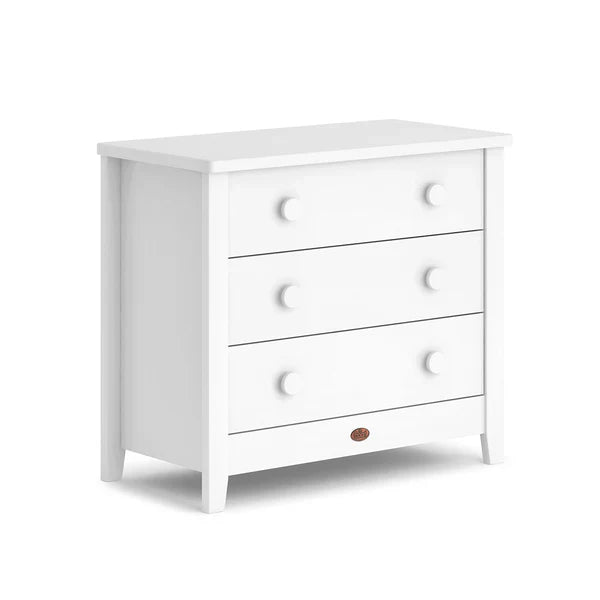 Boori - Oasis Oval Cot  and 3 Drawer Chest Barley White