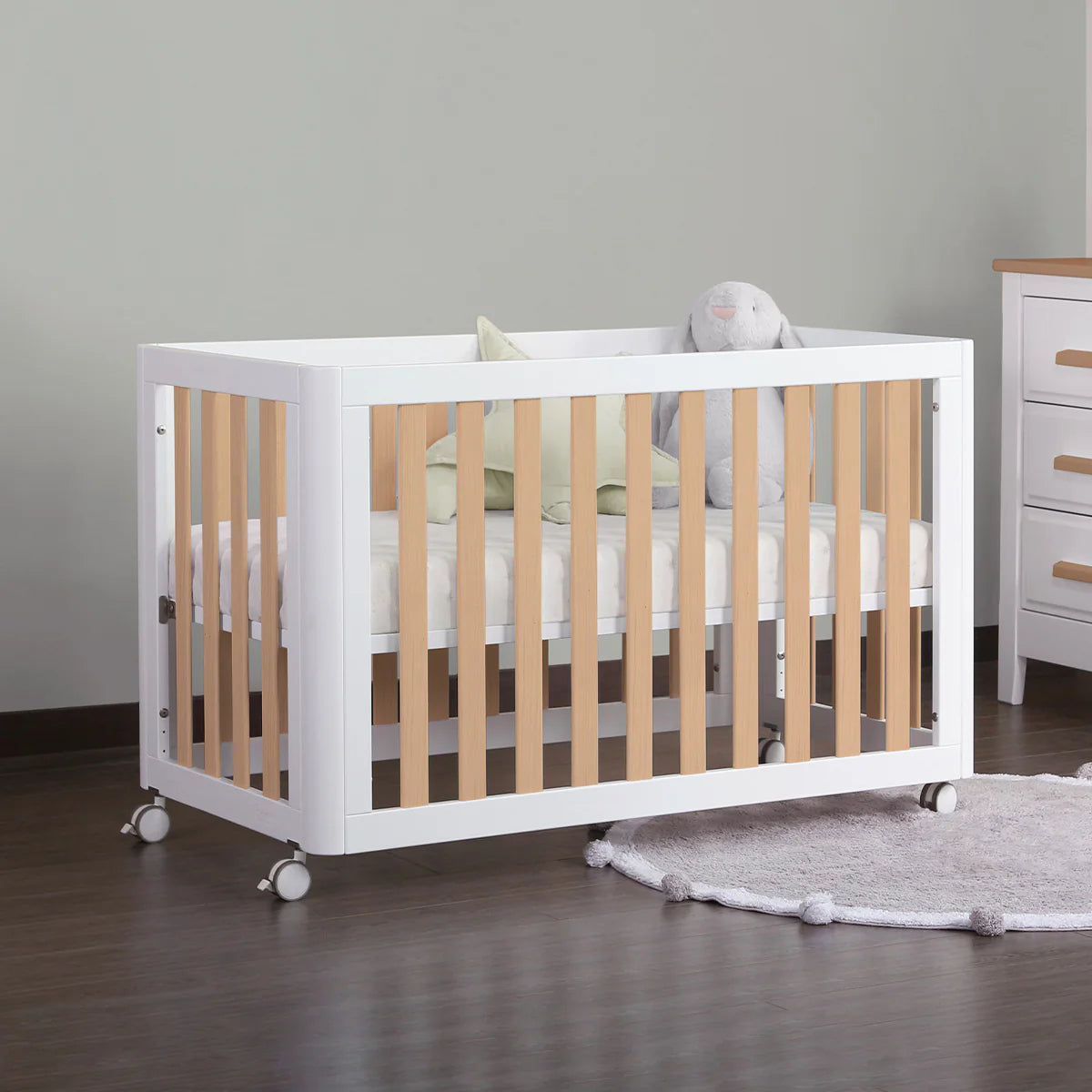 Boori - Turin Compact Baby Cot_Barley and Almond 120 x 60 cm