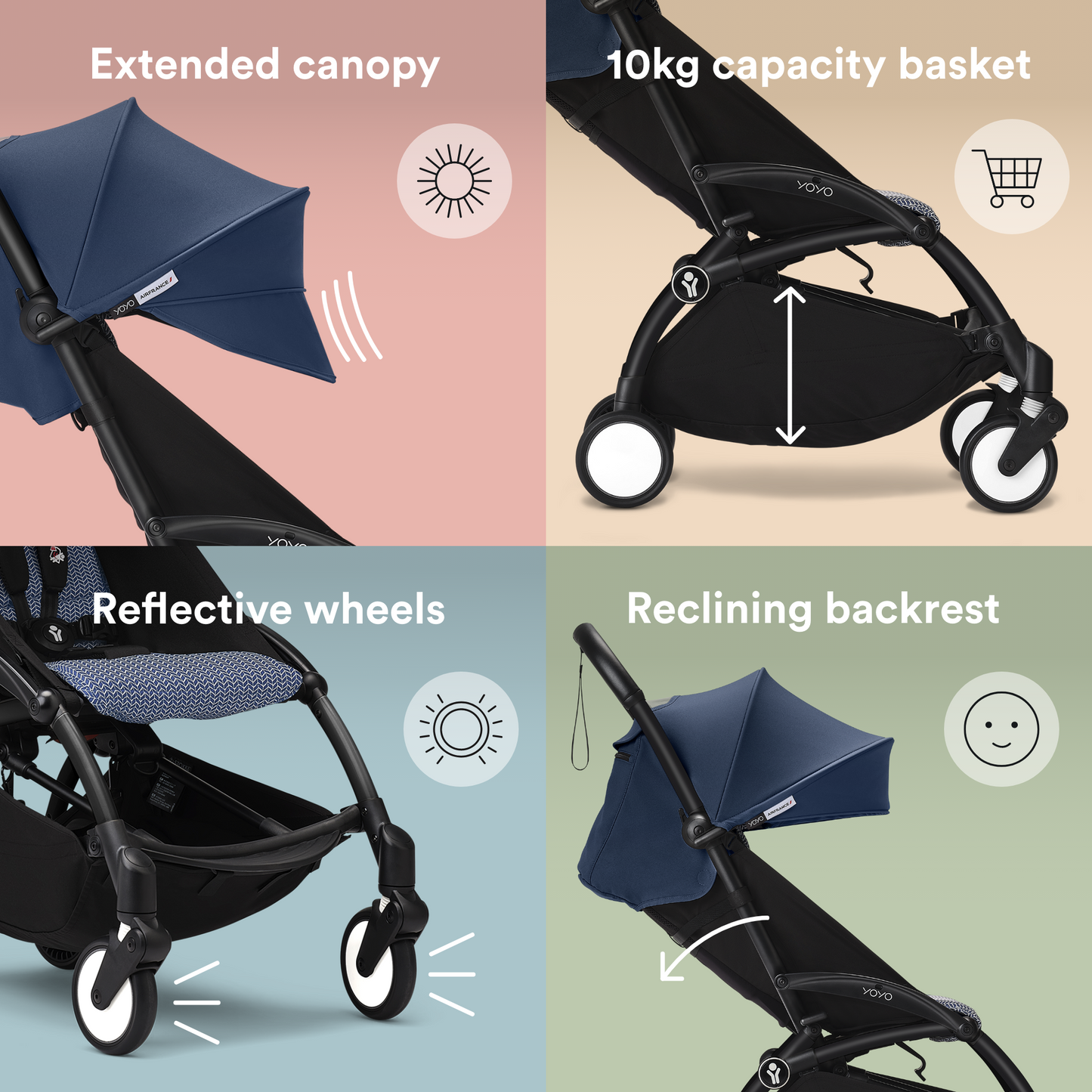 Stokke - Yoyo3 Frame with 6+ Color Pack and 0+ Newborn Pack