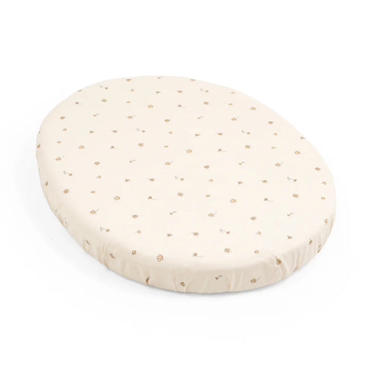 Stokke - Mini Fitted Sheet Flower Ecru