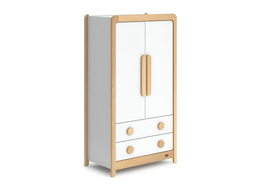 Boori - Byron Wardrobe_Barley White and Beech