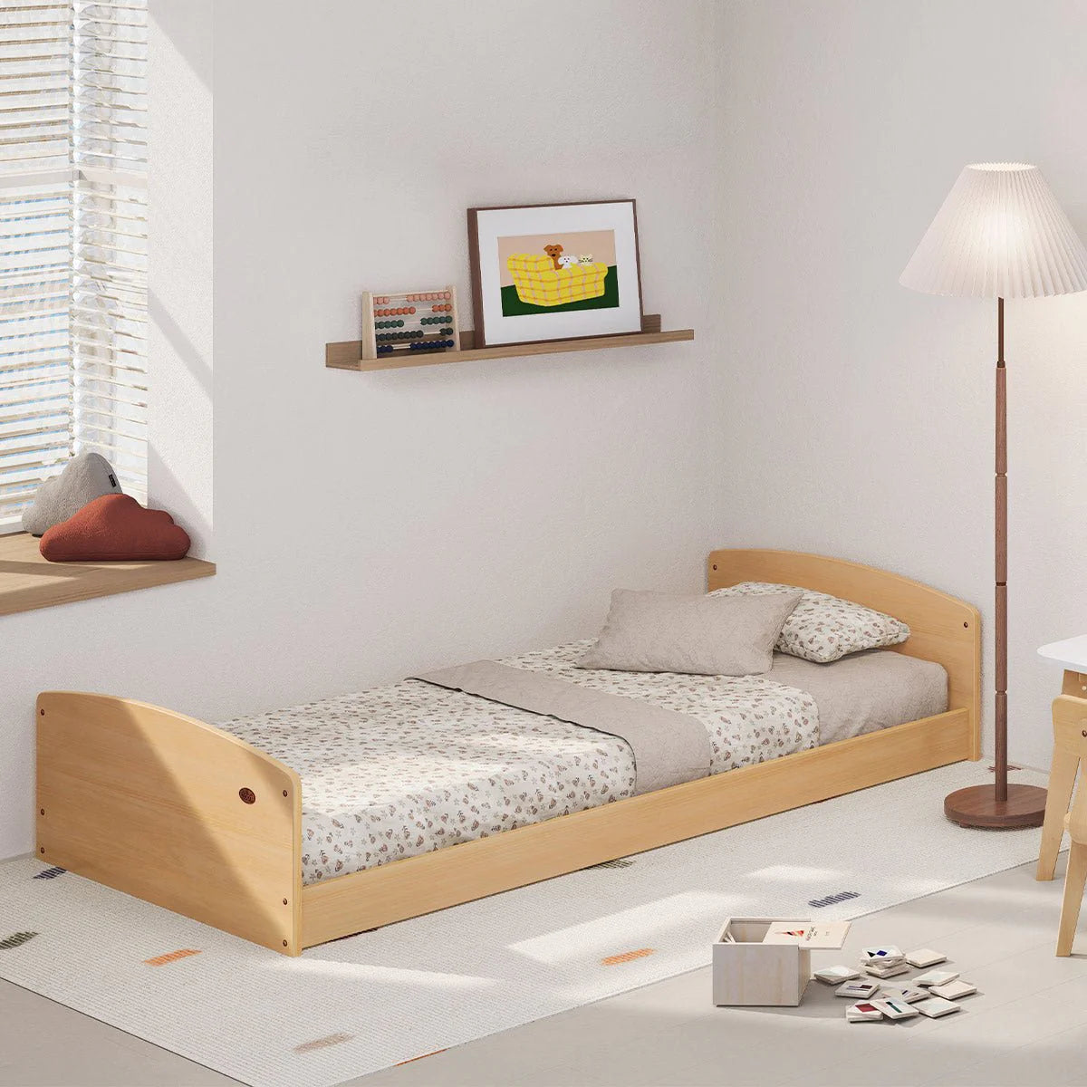 Boori - Kids Matilda Single Floor Bed_Almond