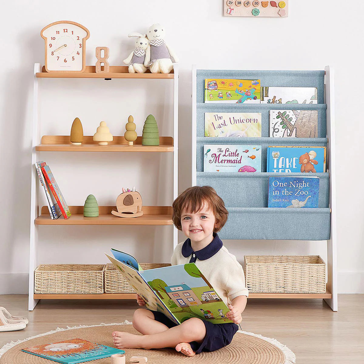 Boori - Oslo Bookrack_ Barley White and Almond