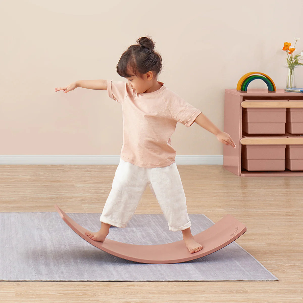 Boori - Kids Tidy Balance Board - Almond