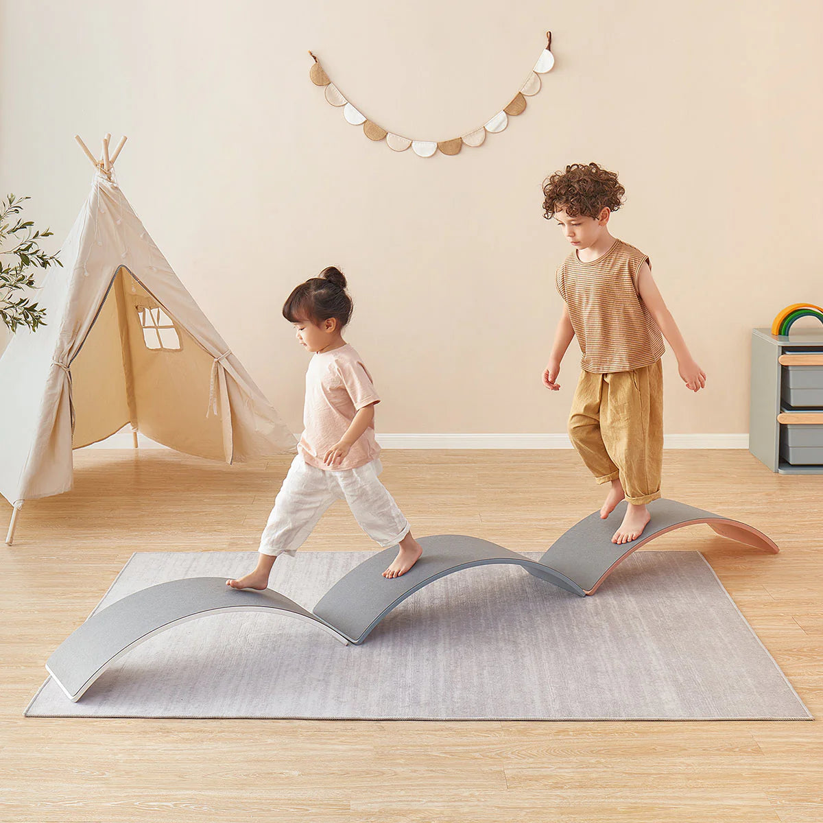 Boori - Kids Tidy Balance Board - Almond