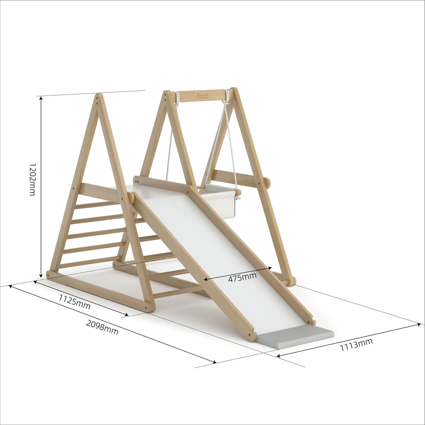 Boori - Kids Tidy Climbing Gym - Barley White and Almond