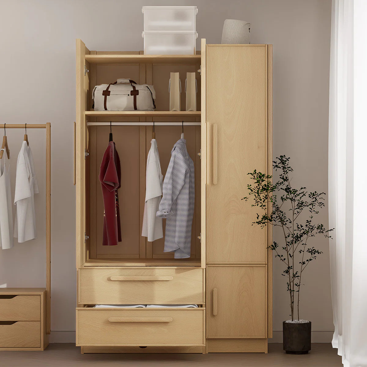 Boori - Living Casa 2 Door Wardrobe With 2 Drawers