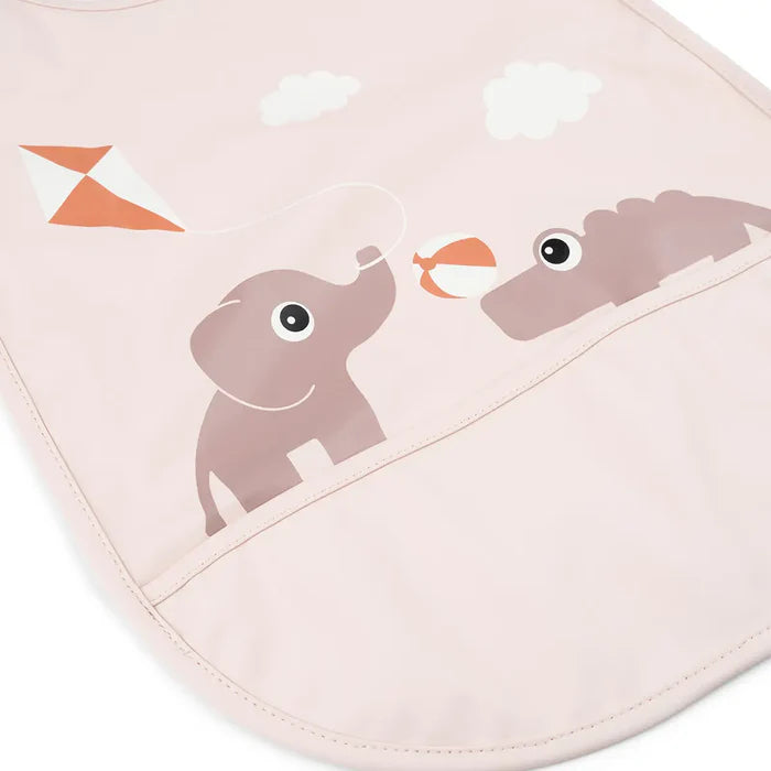 Done By Deer Bib W/Velcro Playground Powder