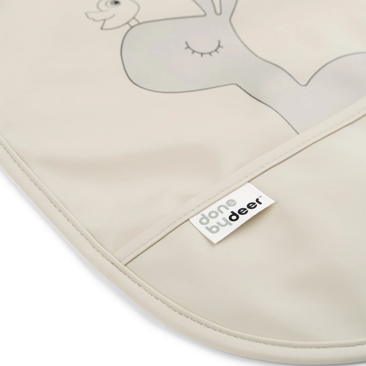 Done By Deer - Bib w/velcro 2-pack Lalee Sand