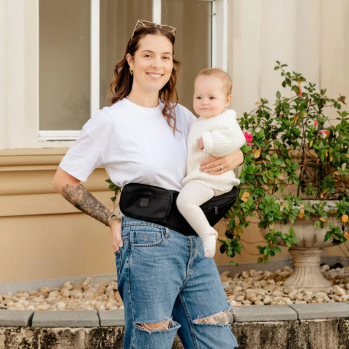 Hackerlily - HipSurfer Ergonomic Hip Seat Baby Carrier Black