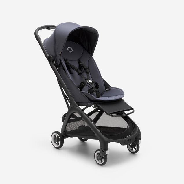 Bugaboo - Butterfly Complete Travel Stroller - Black/Stormy Blue