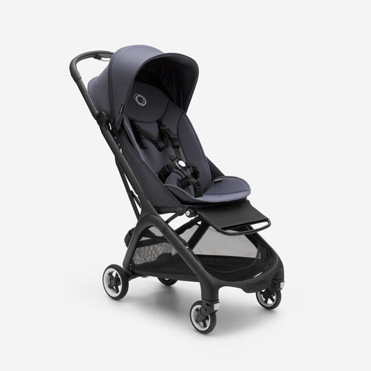 Bugaboo - Butterfly Complete Travel Stroller - Black/Stormy Blue