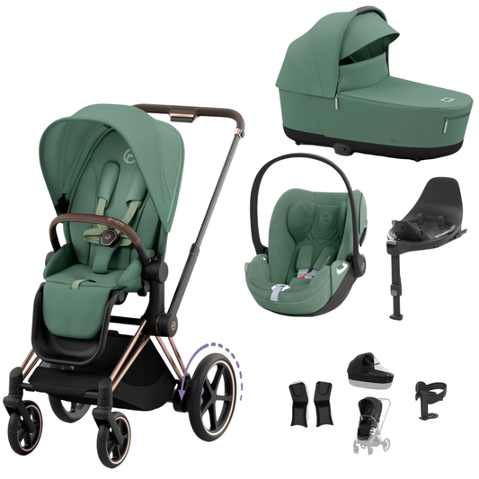 Cybex - ePriam Travel System with Cloud T plus - Leaf Green