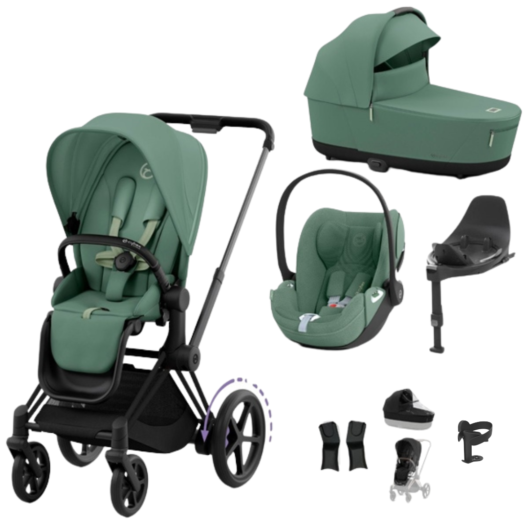 Cybex - ePriam Travel System with Cloud T plus - Leaf Green