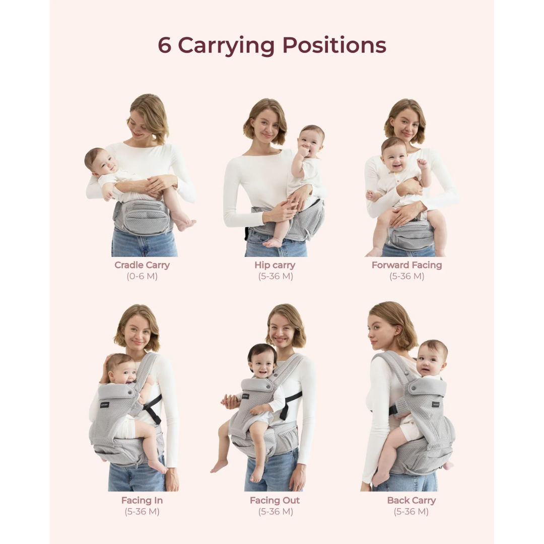 Momcozy - Carrier Hip Seat Grey