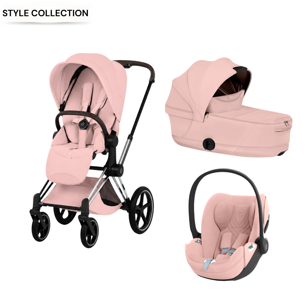 Cybex - Priam Peach Pink 3 Pcs Bundle - Style Collection
