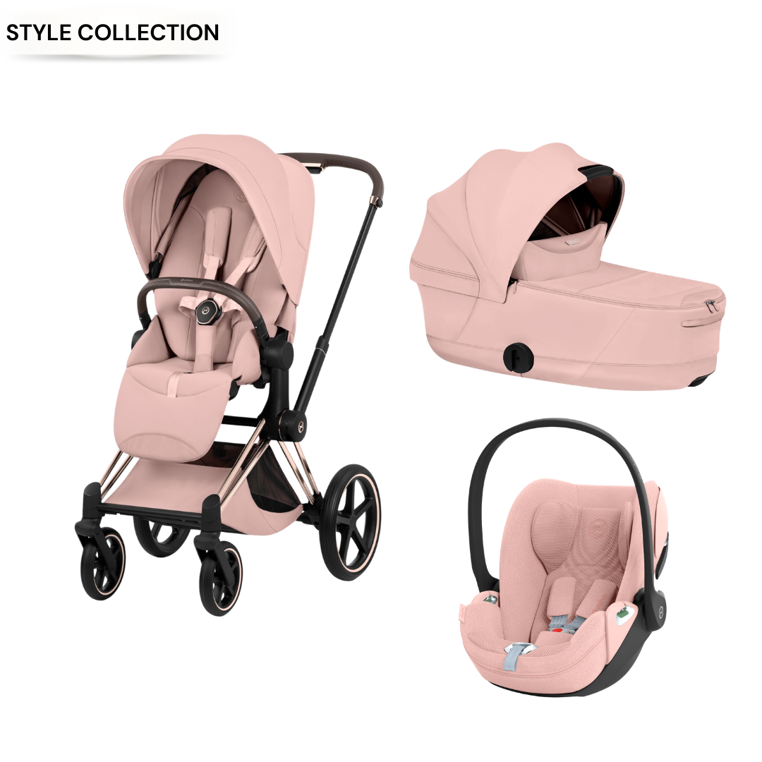 Cybex - Priam Peach Pink 3 Pcs Bundle - Style Collection