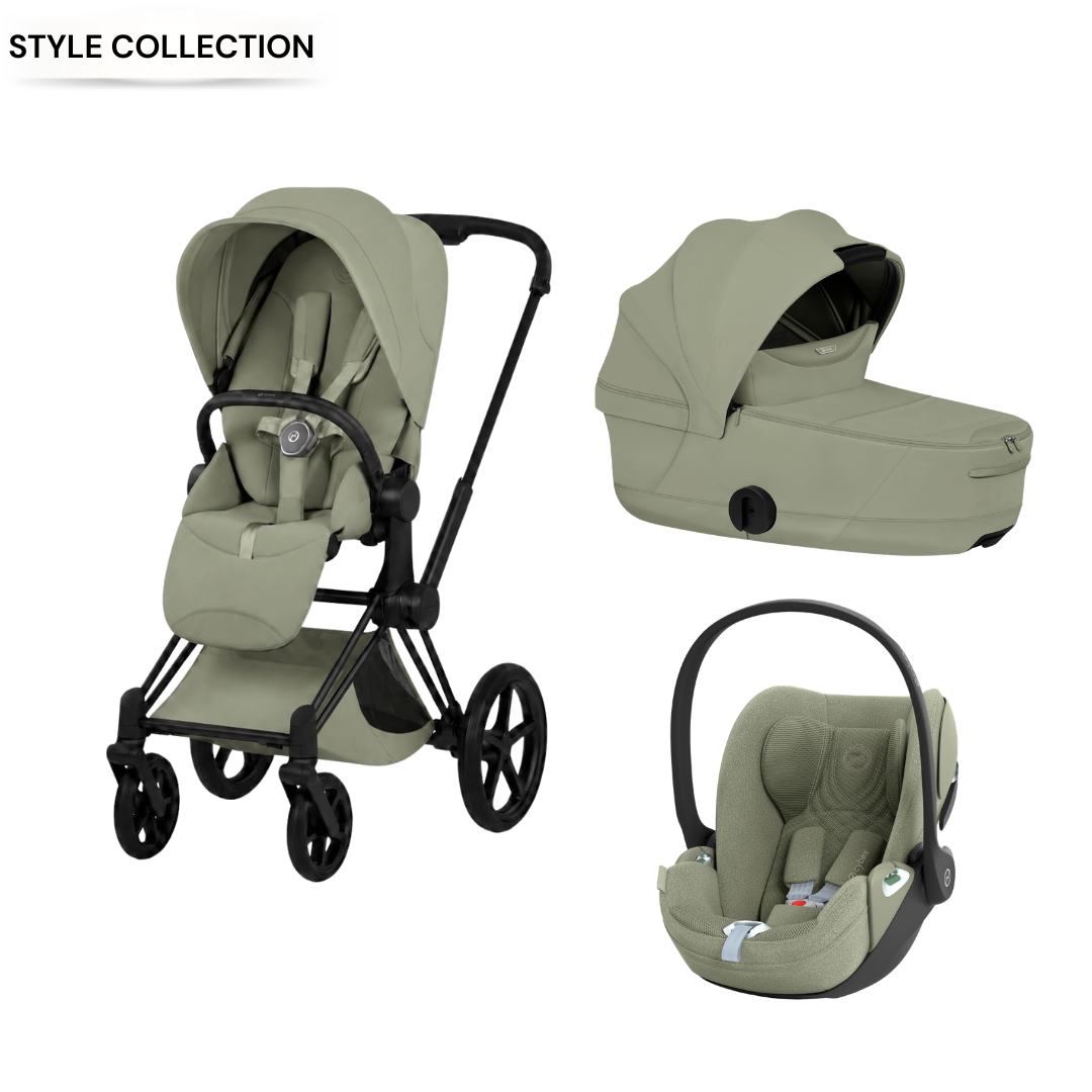 Cybex - Priam Sage Green 3 Pcs Bundle - Style Collection