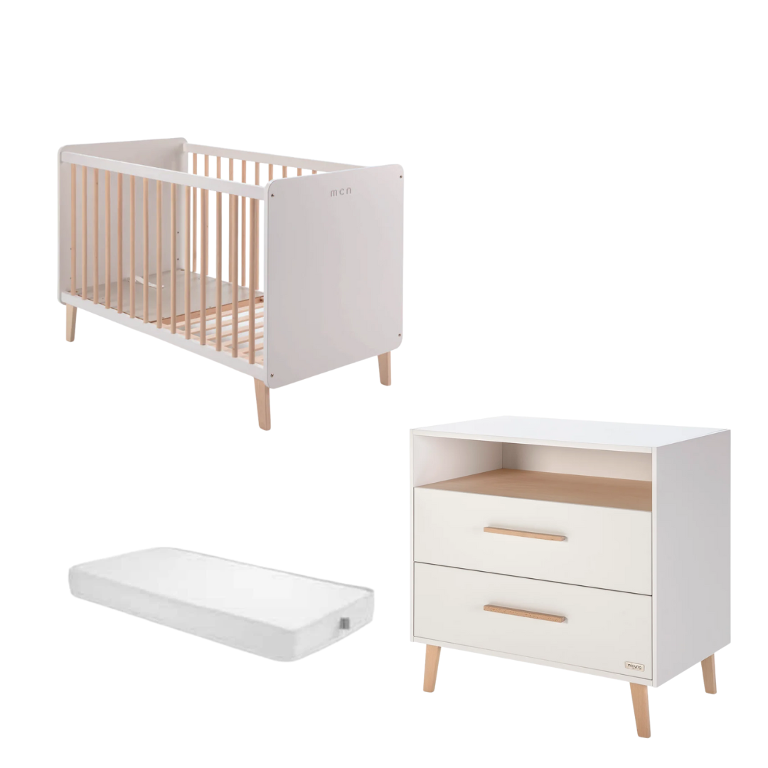 Micuna - Trevi Crib with Chest of Drawers Set