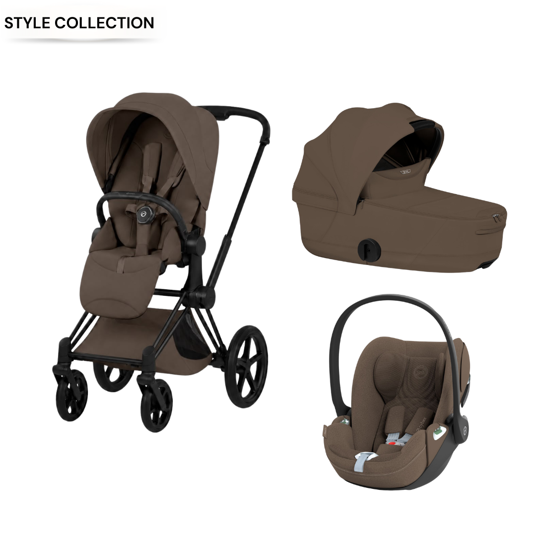 Cybex - Priam Coconut Brown 3 Pcs Bundle - Style Collection