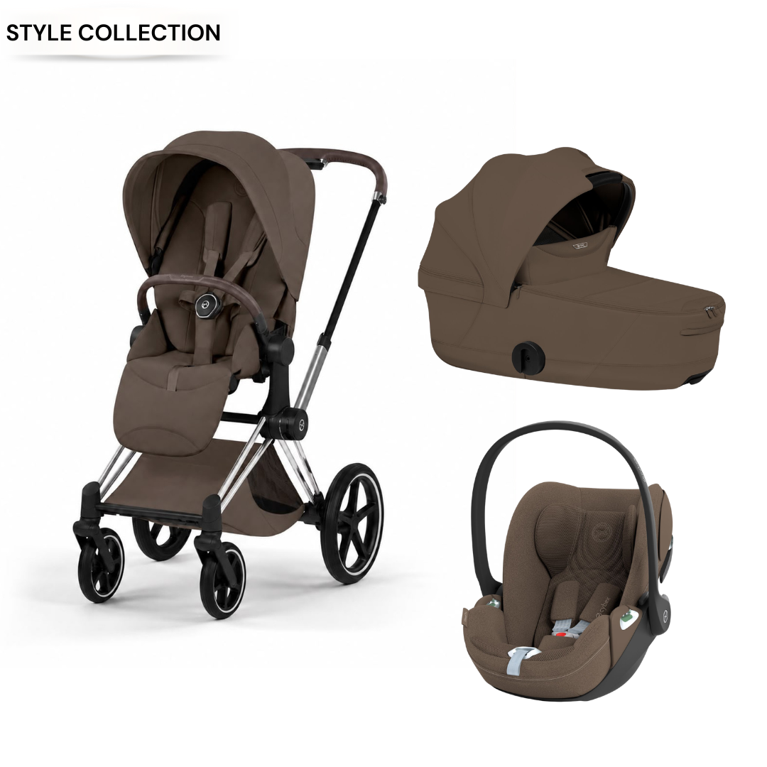 Cybex - Priam Coconut Brown 3 Pcs Bundle - Style Collection