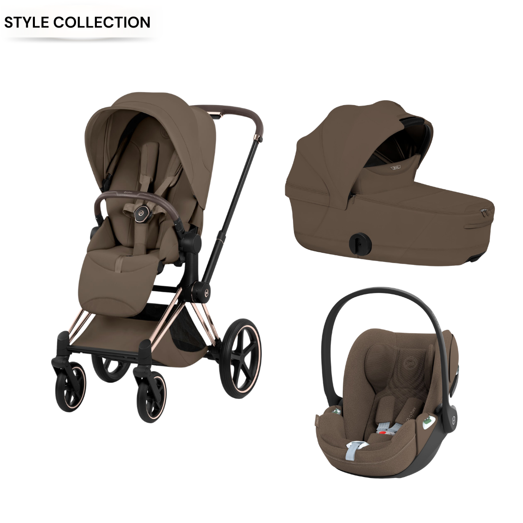 Cybex - Priam Coconut Brown 3 Pcs Bundle - Style Collection