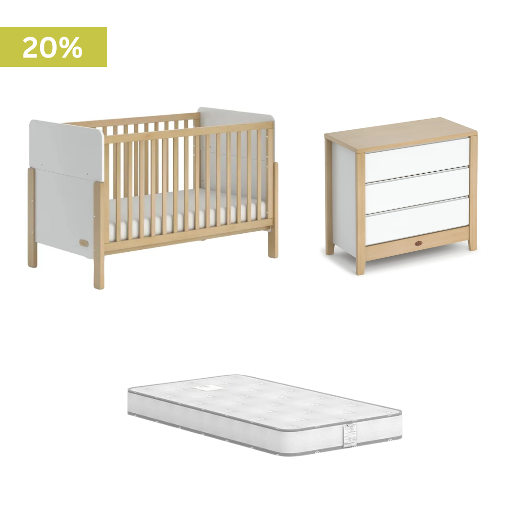 Boori - Corindi Cot 2 Piece Set with Clovelly 3 Drawer Chest