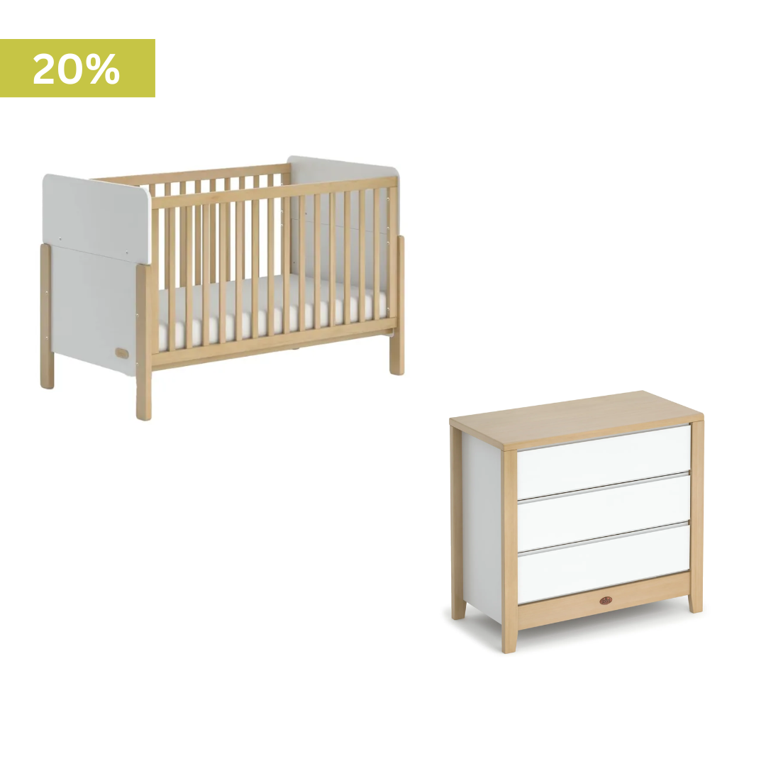 Boori - Corindi Cot 2 Piece Set with Clovelly 3 Drawer Chest