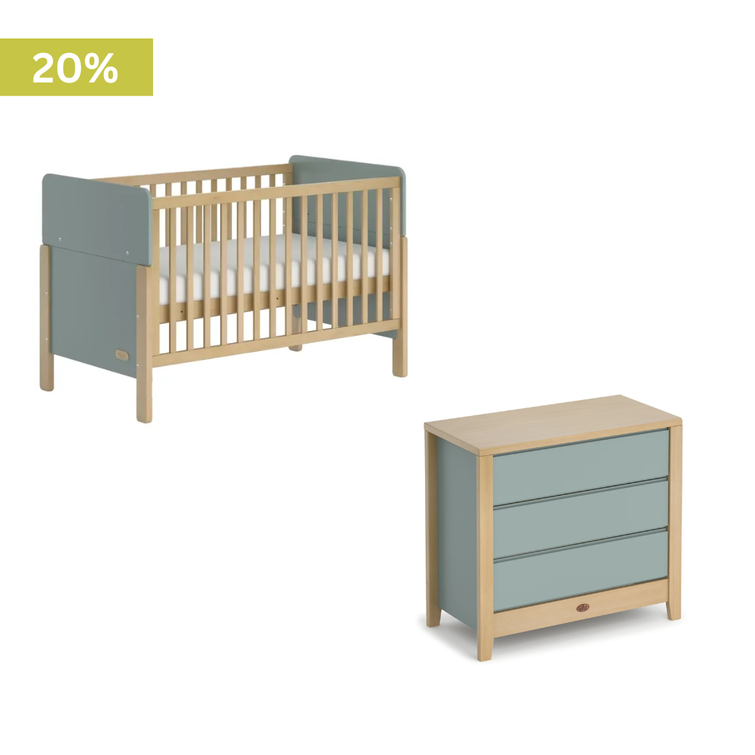Boori - Corindi Cot 2 Piece Set with Clovelly 3 Drawer Chest