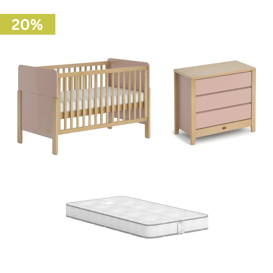 Boori - Corindi Cot 2 Piece Set with Clovelly 3 Drawer Chest