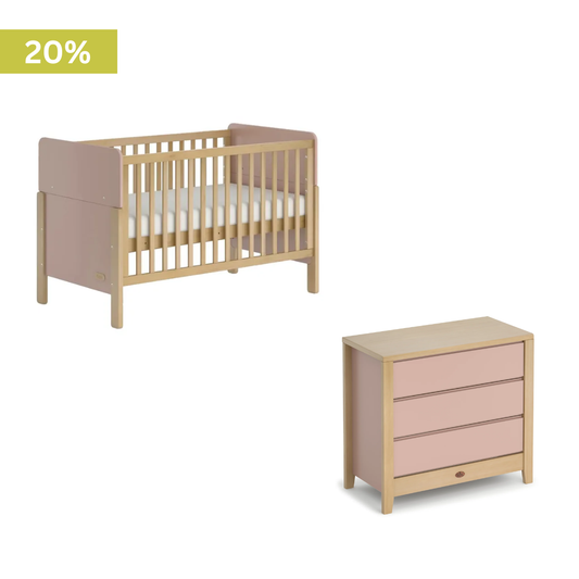 Boori - Corindi Cot 2 Piece Set with Clovelly 3 Drawer Chest
