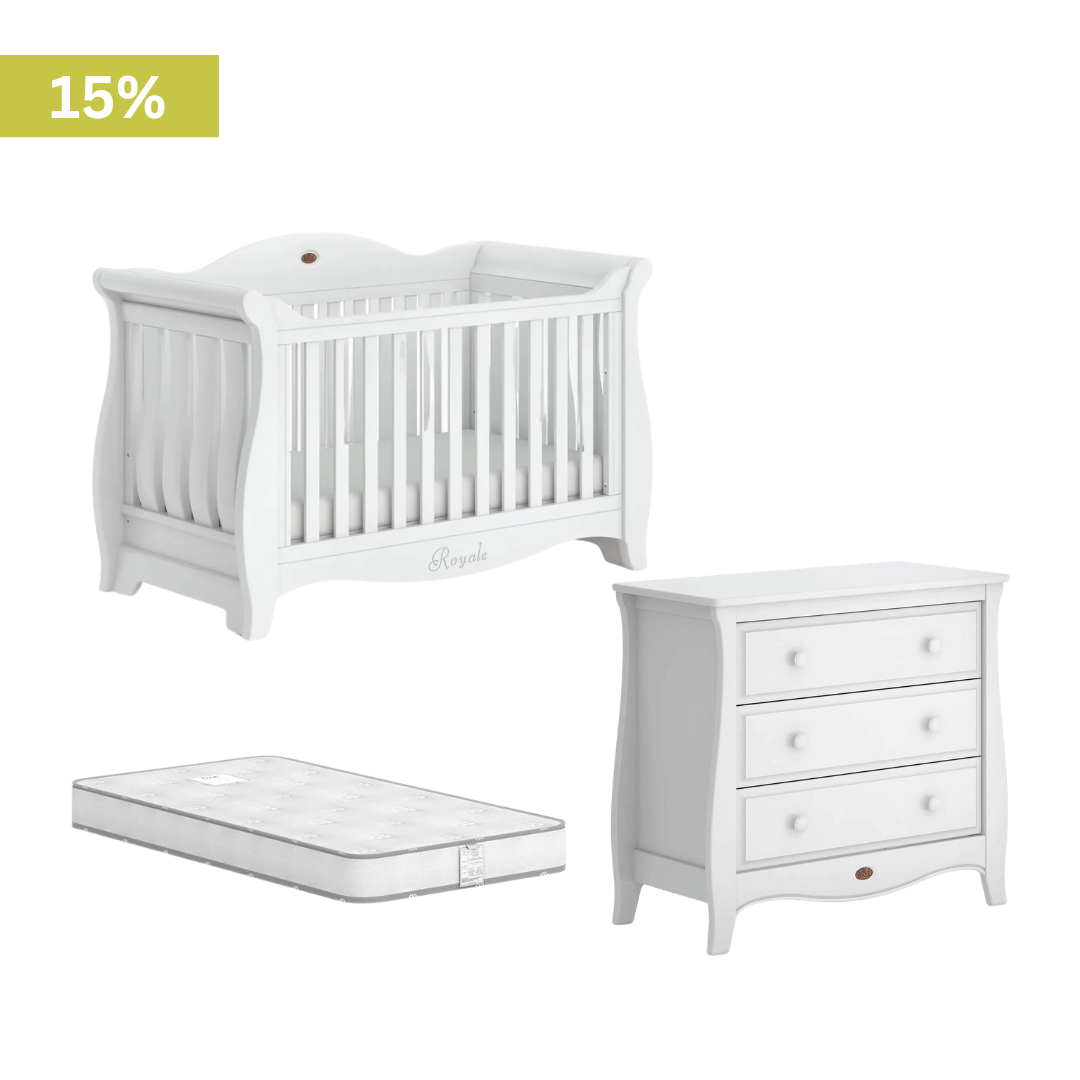 Boori - Sleigh Royale Bundle Set with 3 Drawers Chest