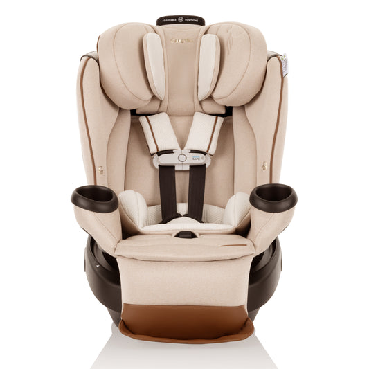 Evenflo - Limited Edition Revolve360 Extend All-in-One Rotational Car Seat with Green & Gentle Fabric - Champagne