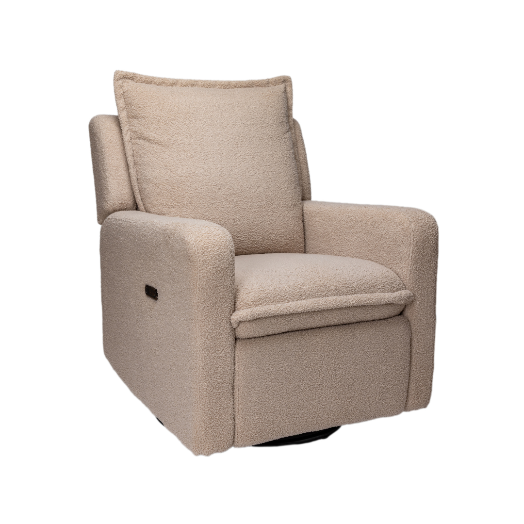 Luna Electric Recliner Nursing Chair - Latte