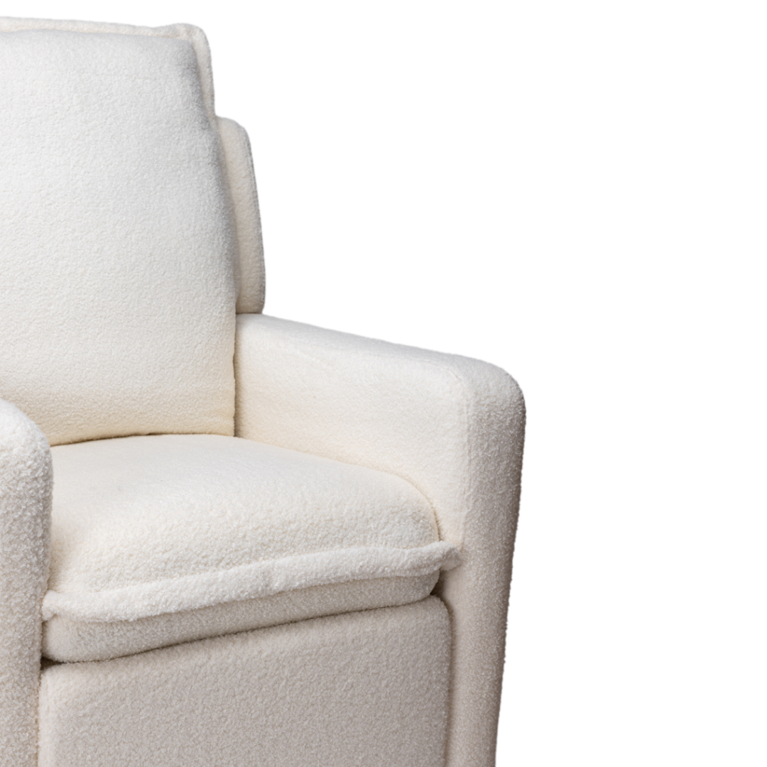 Luna Electric Recliner Nursing Chair - Off White