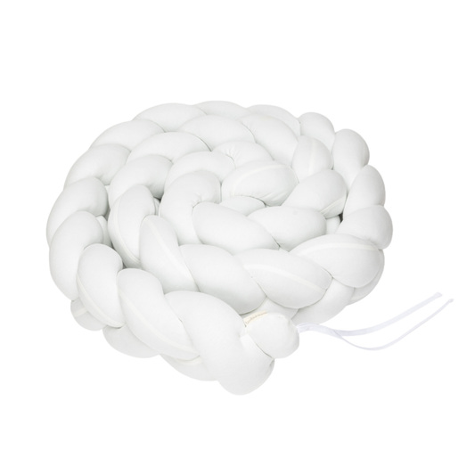 Bimbi Dreams - BRAIDED COT BUMPER 300 CM White